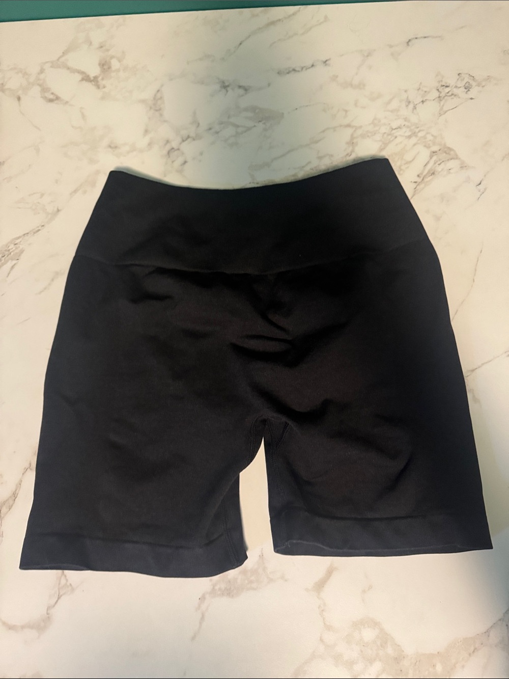 Women's High-Waist Black Performance Shorts